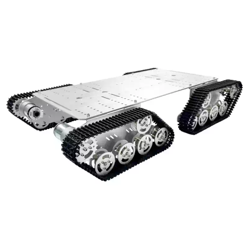 Smart-Roboter-Chassis mit 4 Antrieben und Metallketten