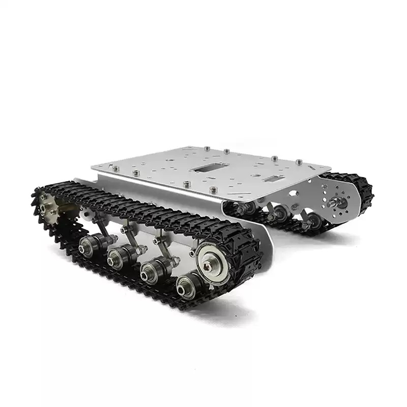 Ganzmetallisches, stoßdämpfendes Crawler-Tank-Roboter-Chassis