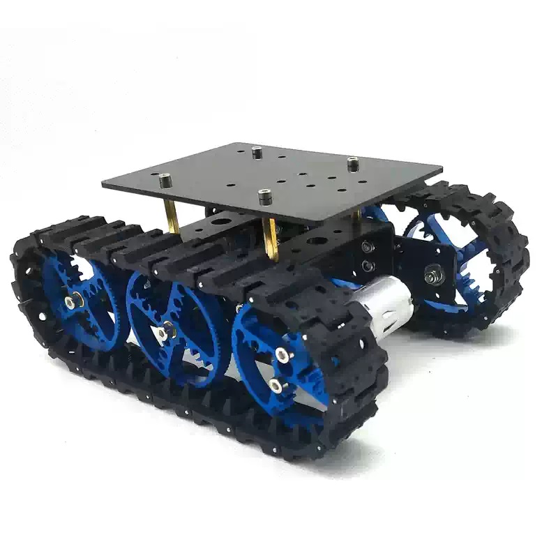 Intelligentes Mini-Roboterfahrwerk mit Gummiketten